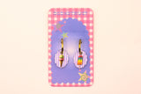 Stripe Ice Cream and Popsicle Charm Earring