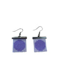 Mini Circle beaded earrings- Lilac/Lilac