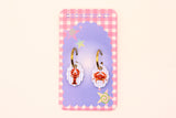 Stripe Lobster and Crab Charm Earring