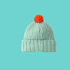 Black Pom Pom knit Hat