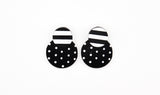 Polka Dot Disc Stud