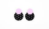 Polka Dot Disc Stud