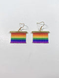 Pride Flag beaded earrings