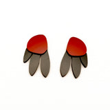 Metallic Peacock Earrings