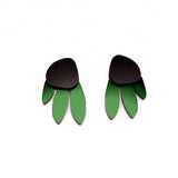 Metallic Peacock Earrings