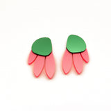 Metallic Peacock Earrings