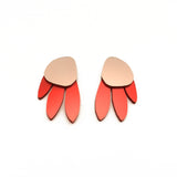 Metallic Peacock Earrings