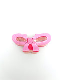 Pink Bow Hair Claw