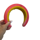 Hello Darling Headband-Pink/Chartreuse