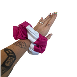 Hello Darling Scrunchy- Multi Pink and White
