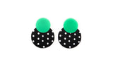 Polka Dot Disc Stud