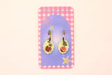 Pomegranate and Fig Charm Earring