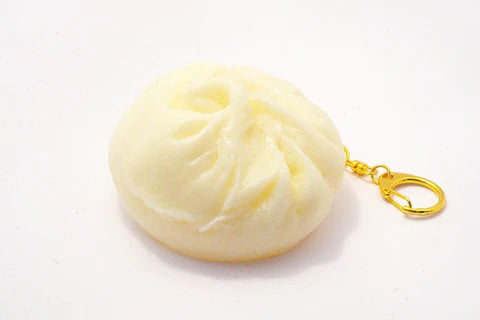 Pork-Filled Manju (Japanese-Style Bun) (large) Keychain