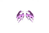 Ecoresin Flame Earrings