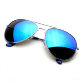 Emblem Eyewear - Full Mirror Aviator Sunglasses - Blue