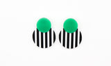 Stripe Disc Stud