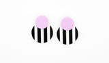Stripe Disc Stud