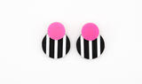 Stripe Disc Stud