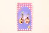 Stripe Sardine Charm Earring