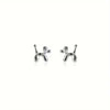 Balloon Dog- Silver Stud Earrings