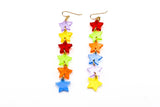 Long Dangle Star  Earrings