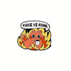 “This is Fine” Cat Enamel Pin