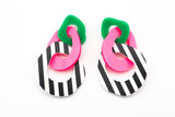 Triple Link- Black and White Polka Dot