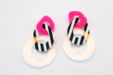 Triple Link- Black and White Polka Dot