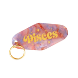 Zodiac Motel Style Keychain