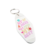 “Bit Of A Mess” Motel Style Keychain