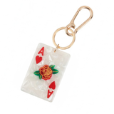 Ace of Hearts Acetate Keychain