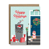 Happy holidays urban animals
