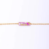 Babelicious Bubble Gum Bracelet - 18k Gold Gilt Enamel