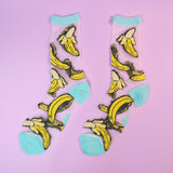Banana Sheer Socks