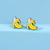 Banana Enamel Earrings