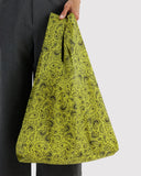 baggu Standard Bag - Chartreuse Paisley