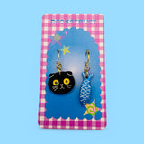 Black Cat Charm Set