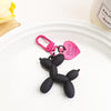 Balloon Dog Key Chain - Black