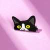 Peeking Tuxedo Cat Enamel Pin