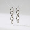 Silver chain earrings