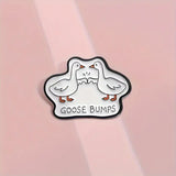 Goose Bumps Enamel Pin