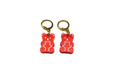 Red Gummy Charm Earring Set
