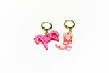 Horse and Boot Charm Earring Set