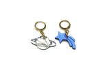 Saturn and Starburst Earring Charm Set