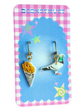 Pigeon and Fries Charm Earring
