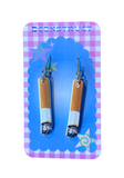 Cigarette Earrings
