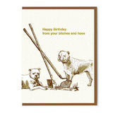Happy Birthday from Your Bitches & Hoes Card