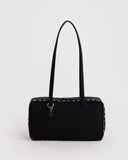 Nylon Bowler Bag - Studs -Black