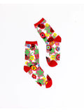 Lucky Ladybug Sheer Crew Sock