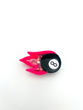 Fire Eight ball Hair Claw